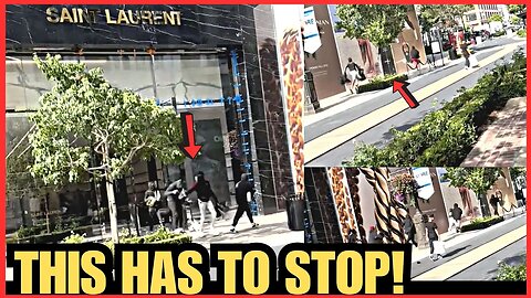 20+ Thieves Ransack Yves Saint Laurent Store At The Americana, in Glendale In Wild Video