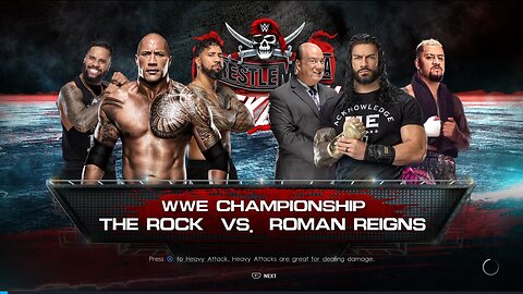 WWE 2K22 Roman Reigns vs The Rock Undisputed WWE Universal Championship