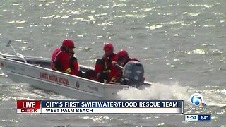 West Palm Beach showcases first swiftwater/flood rescue team