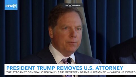 President Trump removes U.S. Attorney who denied resigning from post