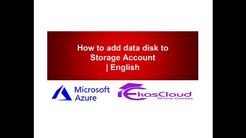 How to add data disk to Storage Account