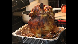Beer Can Chicken on the grill!