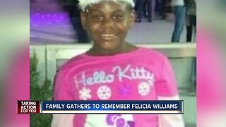 Family gathers to remember 9-year-old Felicia Williams after a jury recommends death for her killer