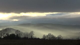 Mountains Clouds And Sunset