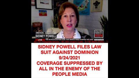 SIDNEY POWELL SUIT FILED 9/24/21 SUPPRESSED BY ALL MEDIA⚠️🇺🇸