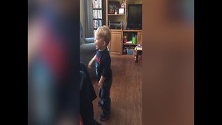 Toddler Playing Catch with Dad is SO CUTE!