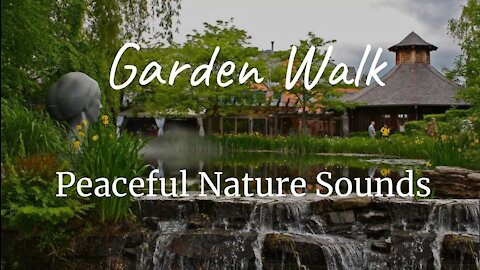 3 Hours of Beautiful Relaxing Garden Nature Music, Zen Garden Calming Music, Birds, Stream