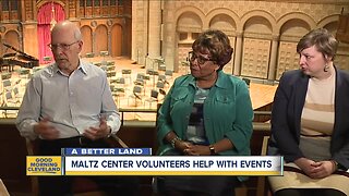 Maltz center volunteers help with events