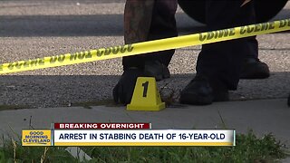 Arrest in stabbing death of 16-year-old
