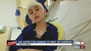 Boy with seizures sings Ed Sheeran songs, hopes to meet singer