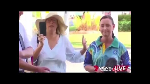 AUSTRALIA - Queensland Protester Disrupts Press Conference And Yvette D'Ath Shuts It Down