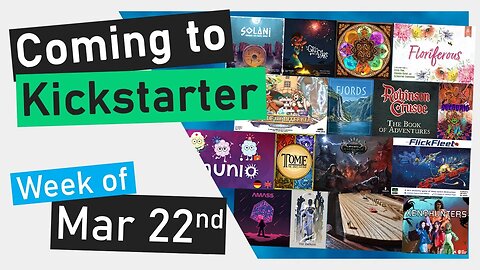 📅Coming to Kickstarter | Robinson Crusoe: Book of Adventures, Mythic Battles Ragnarok, Buru, Solani