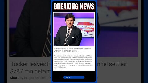 Fox News Settles Lawsuit: Viewers Divided Over Tucker Carlson's Departure | #shorts #news