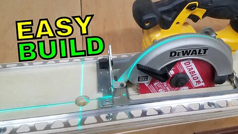 DIY Track Saw circular saw guide jig build