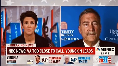MSNBC PANIC: VA Governor Race RESULTS looking like a “Bloodbath”