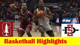 Stanford vs San Diego State Basketball Game Highlights 12 21 2023