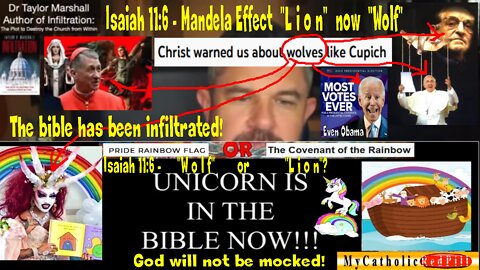Christ warned us about wolves like Cupich (Mandela Effect - please see description for info & links)
