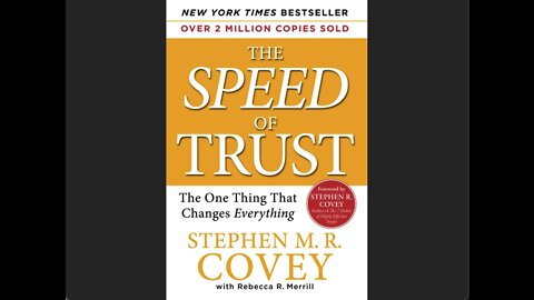 Book Review - The Speed of Trust