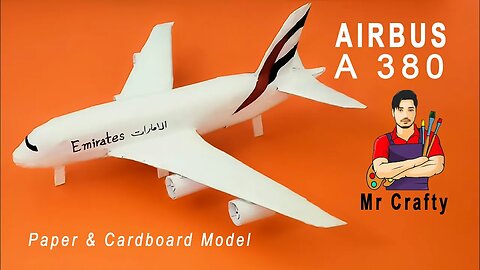 How To Make Airbus With Cardboard And Paper | DIY Airbus A380 | Mr Crafty
