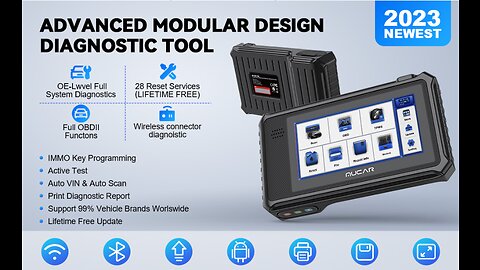MUCAR VO6 OBD2 Scanner 2023 New OE-Level Full System Automotive Scan Tool Oil