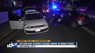 Driver in National City hit-and-run found in drain canal