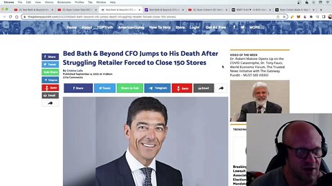 Bed Bath & Beyond CFO Jumps to His Death After