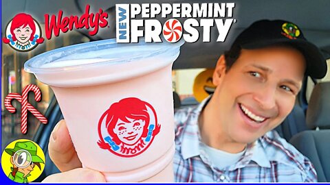 Wendy's® NEW PEPPERMINT FROSTY® Review 👧🍬🍦🥄 Happy Holidays! 🎄 Peep THIS Out! 🕵️‍♂️