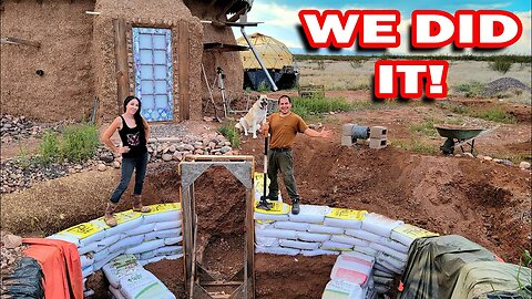 We Made It To The Top! Huge Push On Our Earthbag Root Cellar