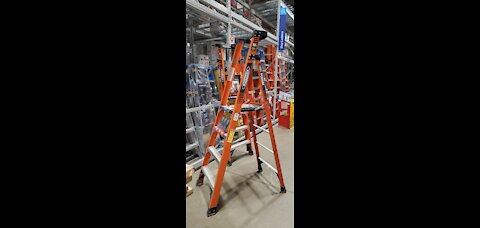 Werner 10' Fiberglass PODIUM LADDER DEAL ALERT from Lowes