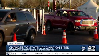 Changes to state-run vaccine sites as temperatures rise