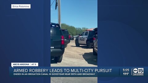 Armed robbery leads to multi-city pursuit