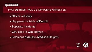 Two Detroit police officers arrested