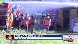 Fire At Abandoned Church