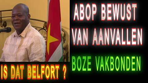 Boos Vakbonden Op Santokhi Brunswijk SURINAMER Tv Live Stream Abop Ndp Dutch Suriname video