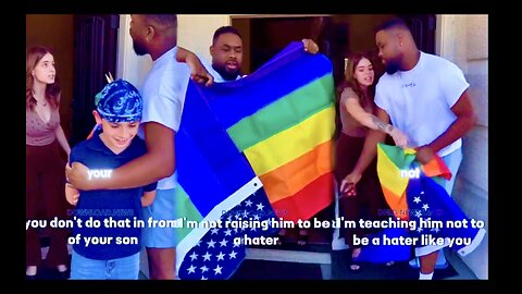 Homophobic Black Baby Daddy With White Son Destroys Gay Flag In Front Of Angry Woke White Baby Mama
