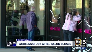 Employees left scrambling after Scottsdale salon suddenly closes