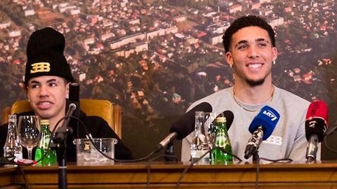 LiAngelo Ball CURVES Lithuanian Reporter Trying to Get the 'D' During Press Conference
