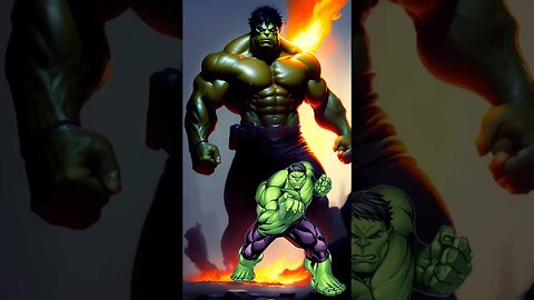 hulk on fire greg rutkowski #fypシ #hulkhogan #hulksmash #hulkedametucosita #marvel #avengers