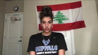UB Women's Basketball player anxiously waits to hear from family in Lebanon