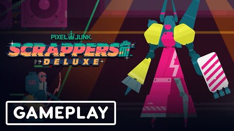 PixelJunk Scrappers Deluxe - PC Announcement Teaser and Gameplay