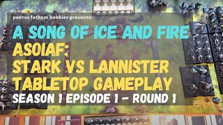 ASOIAF S1E1- A Song of Ice And Fire Season 1 Episode 1 - Stark vs Lannister - Gameplay - Round 1