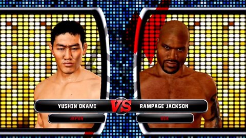 UFC Undisputed 3 Gameplay Rampage Jackson vs Yushin Okami (Pride)
