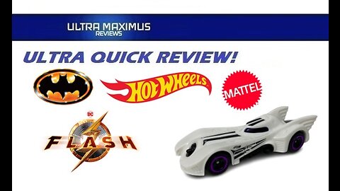 🔥 Ultra Quick Review | Batmobile (1989) White | The Flash | Hot Wheels