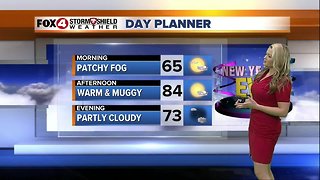 FORECAST: Warm and muggy New Year's Eve