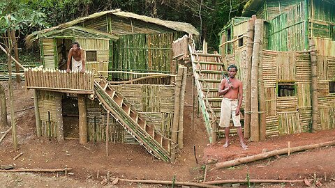 Completely Unbelievable! Building the Most Beautiful Ancient Bamboo Villa House