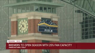 Brewers get OK to operate at 25% capacity of fans