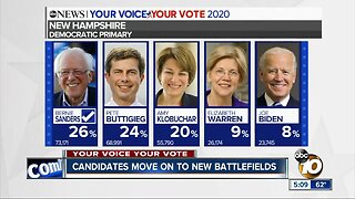 Democratic candidates move on to new battleground states