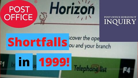 Fujitsu Horizon Shortfalls Were Happening in 1999!!!