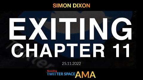 Exiting Chapter 11 | Twitter Spaces #AMA