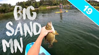 HARASSED BY LOONS - Paddleboard Smallmouth Bass Fishing in Minnesota
